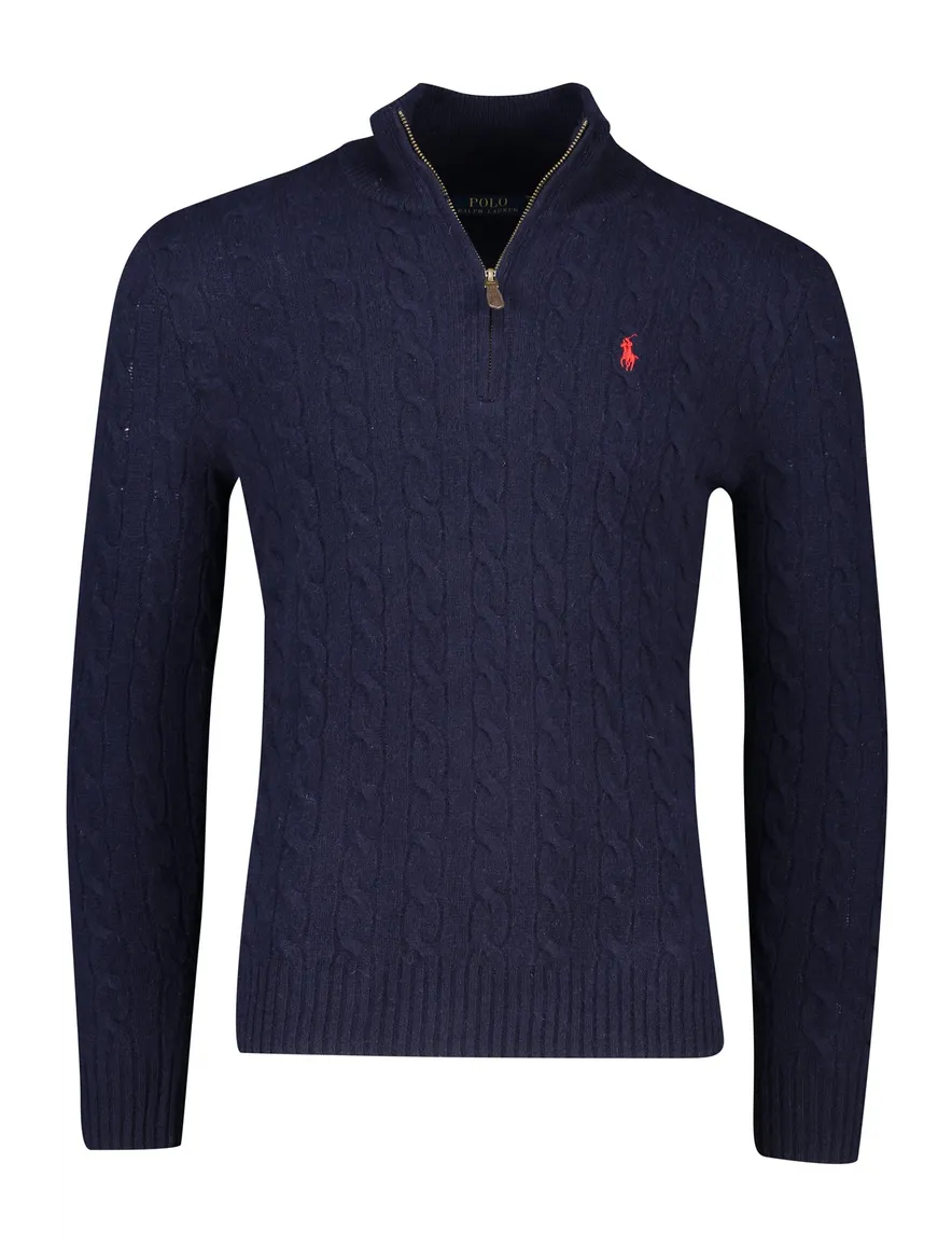 Polo Ralph Lauren trui donkerblauw rits