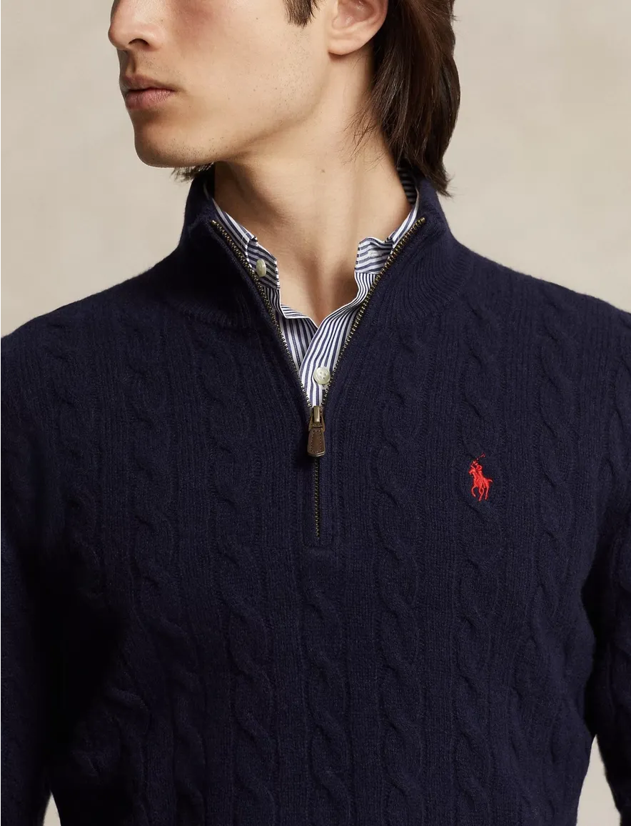 Polo Ralph Lauren trui donkerblauw rits