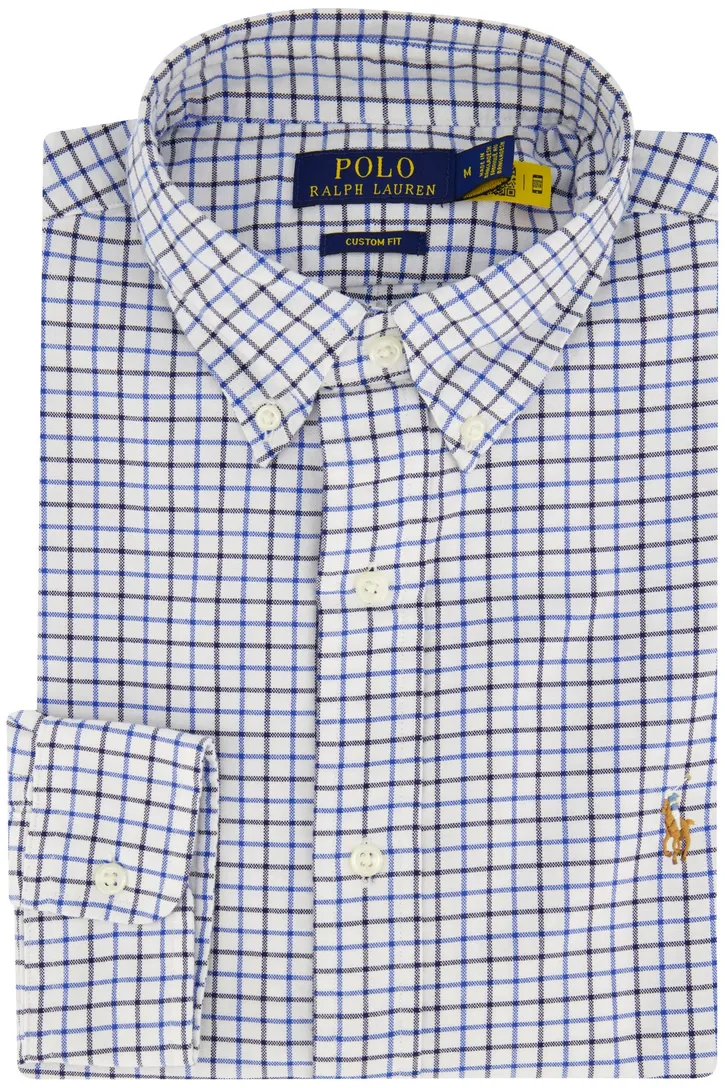Polo Ralph Lauren casual overhemd normale fit wit geruit katoen