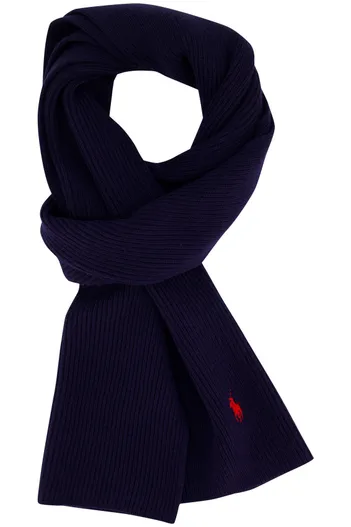 Polo Ralph Lauren Donkerblauw effen Polo Ralph Lauren sjaal