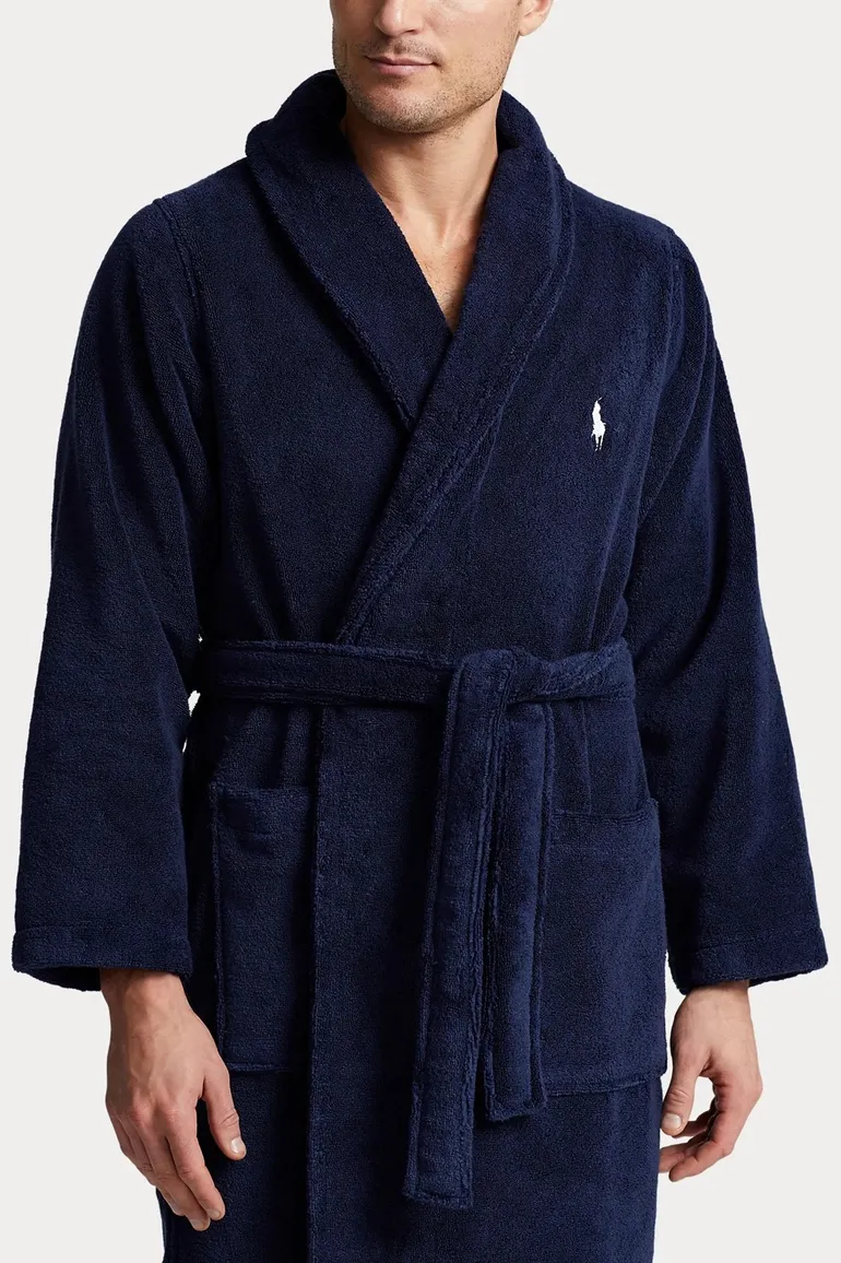 Polo Ralph Lauren badjas donkerblauw katoen