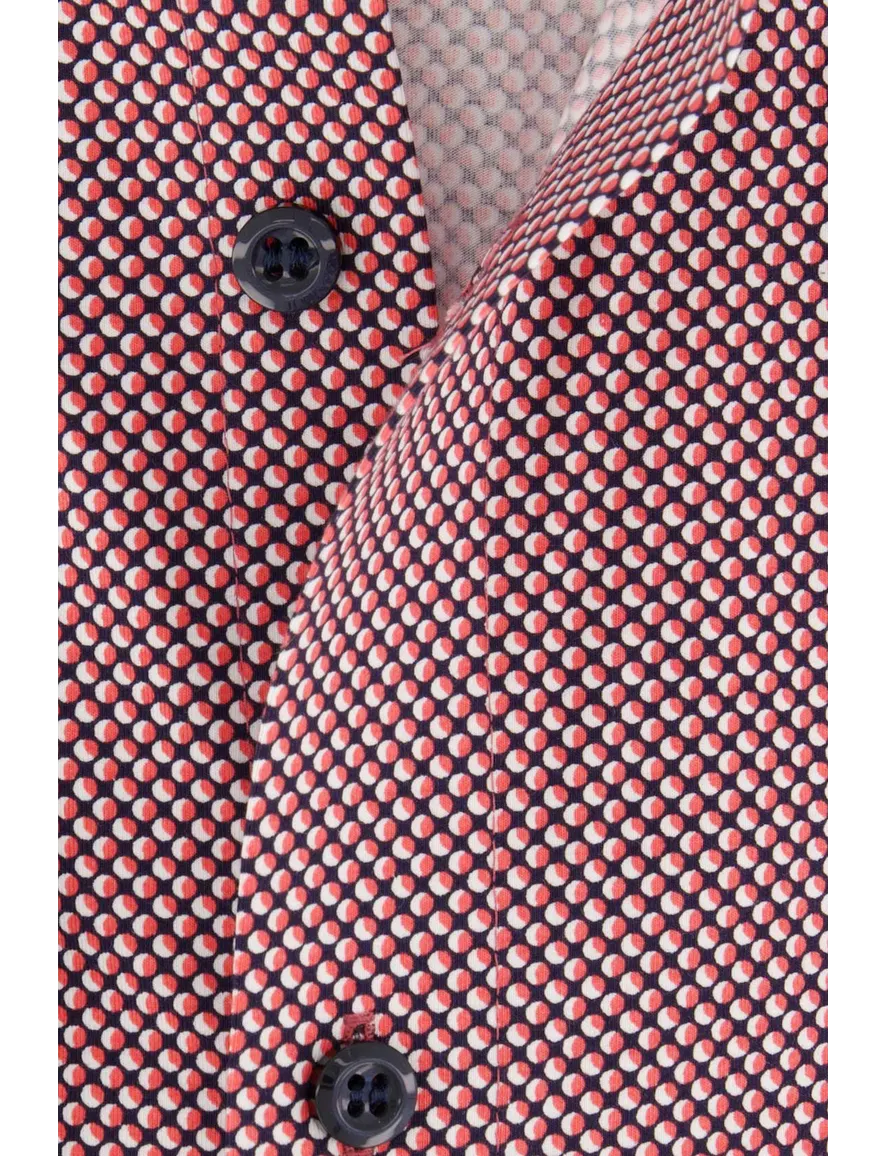 Overhemd Olymp level 5 rood geprint