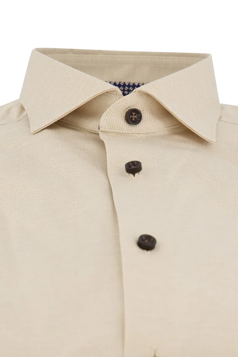 Beige overhemd Olymp Luxor 24/Seven ml 5