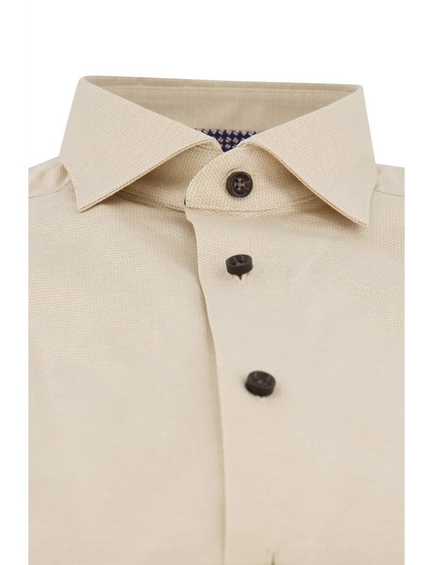 Beige overhemd Olymp Luxor 24/Seven ml 5