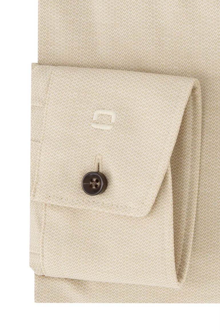 Beige overhemd Olymp Luxor 24/Seven ml 5