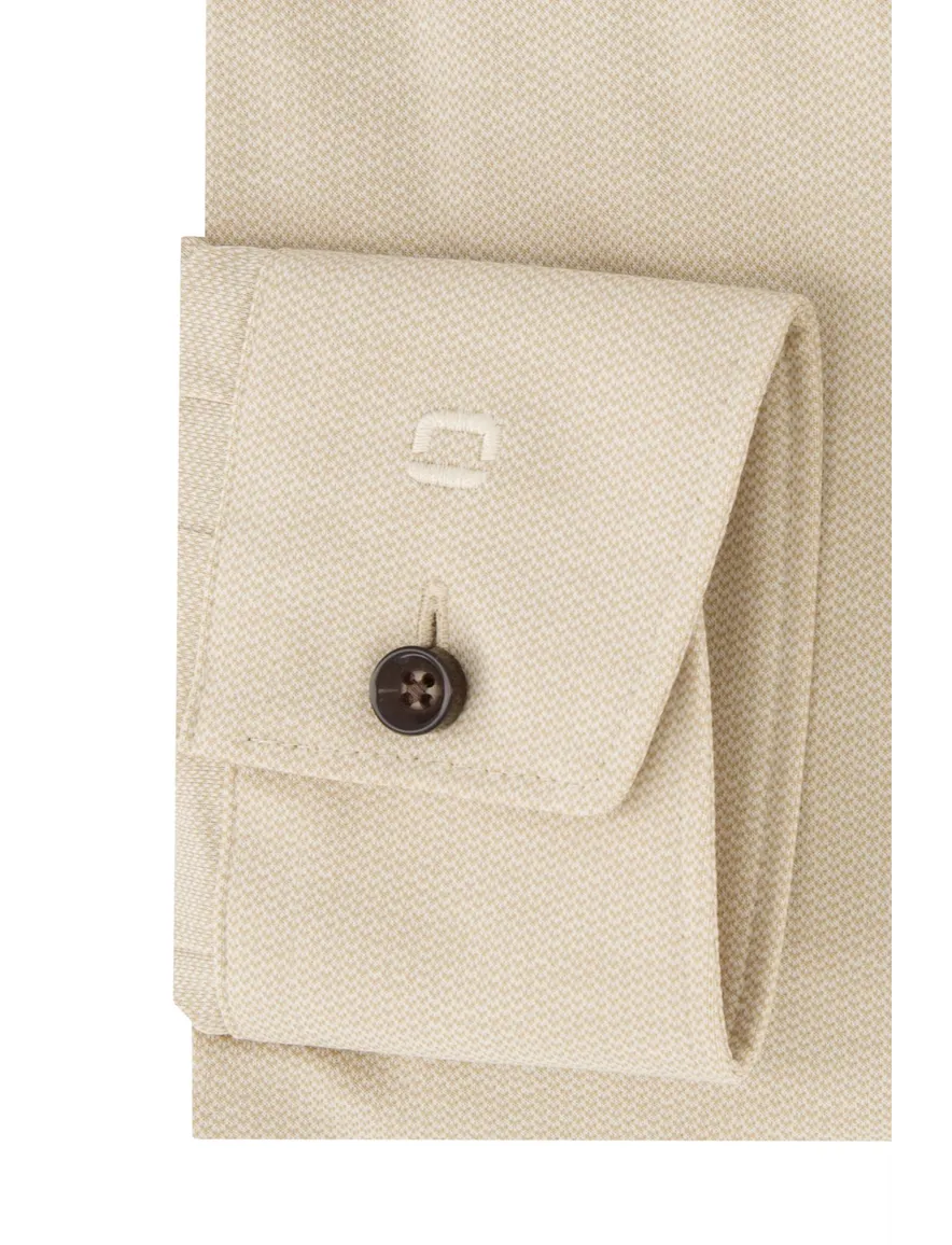 Beige overhemd Olymp Luxor 24/Seven ml 5