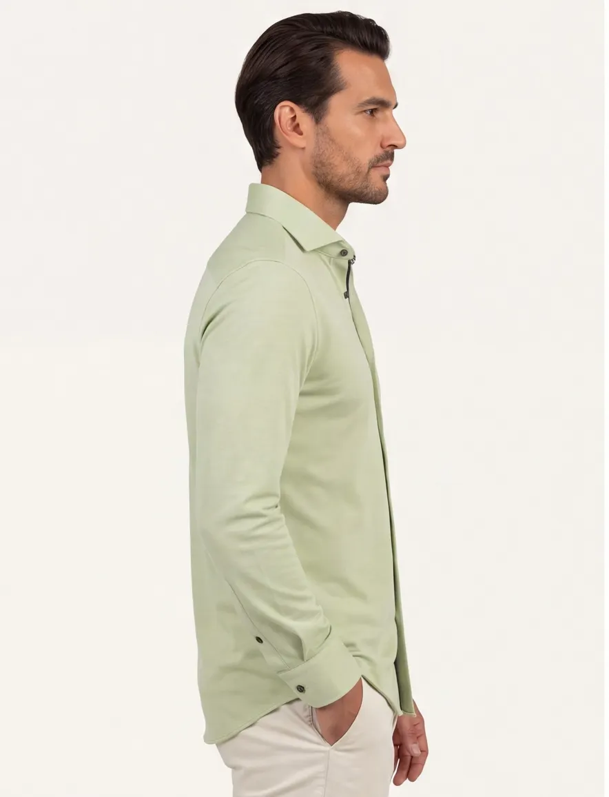 Olymp luxor overhemd groen modern fit