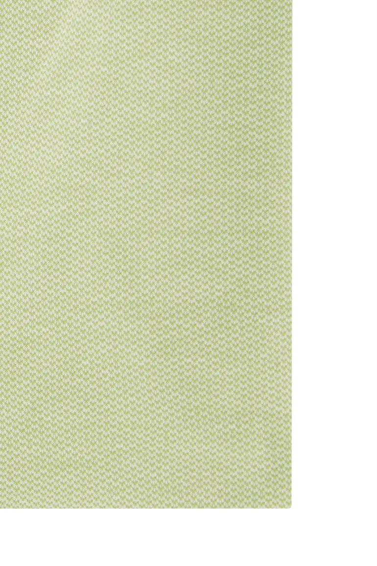 Olymp Luxor 24/Seven Modern Fit overhemd groen effen katoen