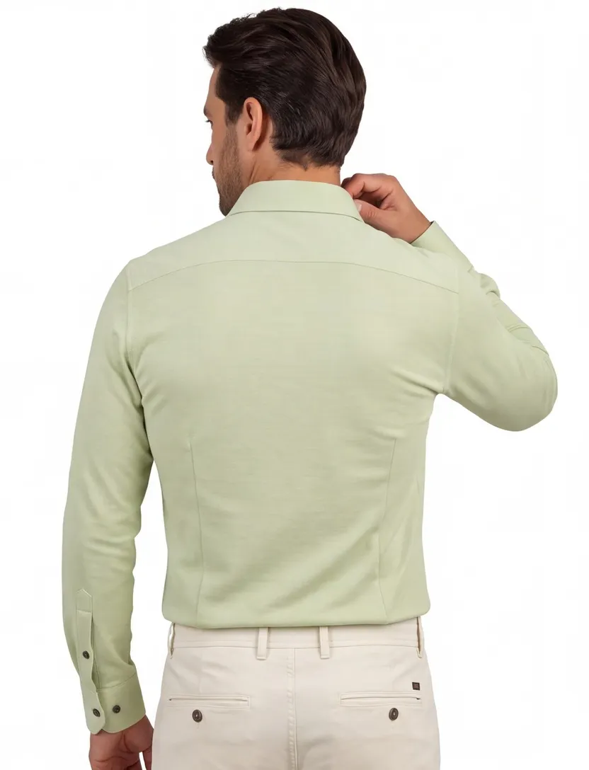 Olymp luxor overhemd groen modern fit