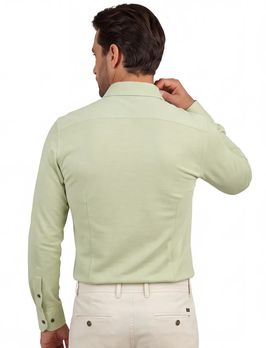 Olymp luxor overhemd groen modern fit