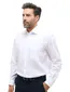 Eterna overhemd comfort fit wit effen katoen borstzak