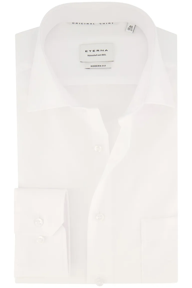 Eterna witte overhemd Modern Fit katoen
