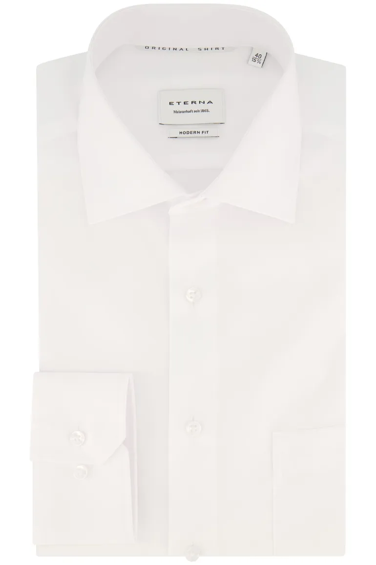 Eterna witte overhemd Modern Fit katoen