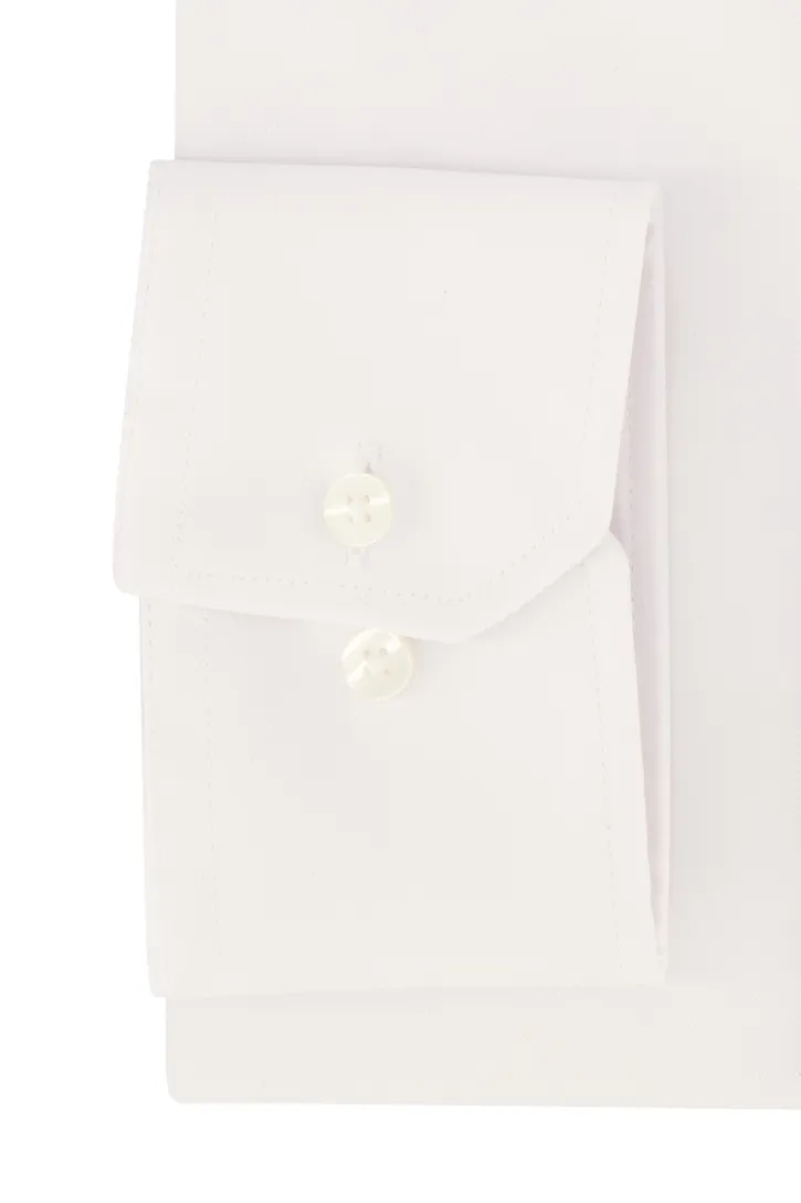 Eterna katoenen overhemd strijkvrij Comfort Fit wit button-down
