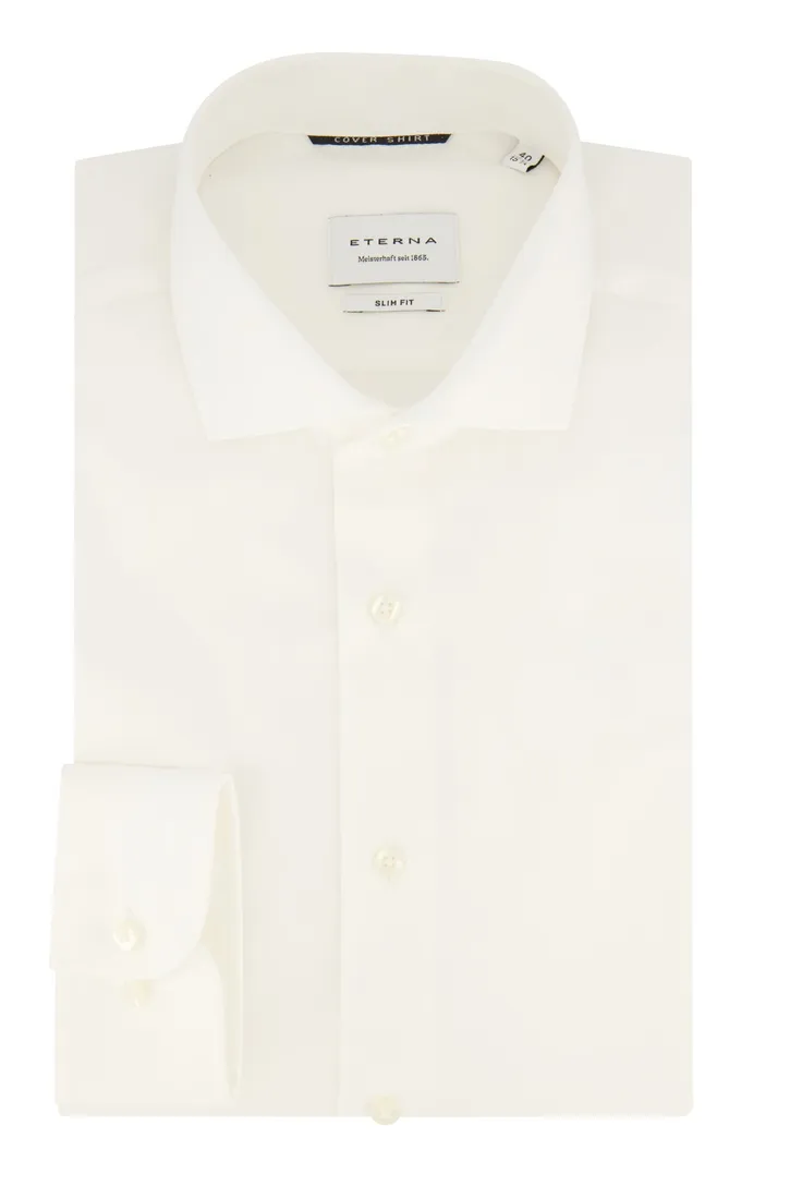 Eterna Slim Fit business overhemd wit katoen strijkvrij