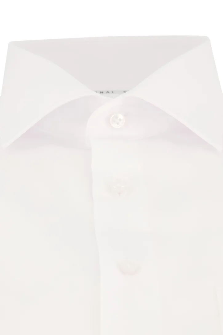 Eterna overhemd katoen korte mouw Comfort Fit wit