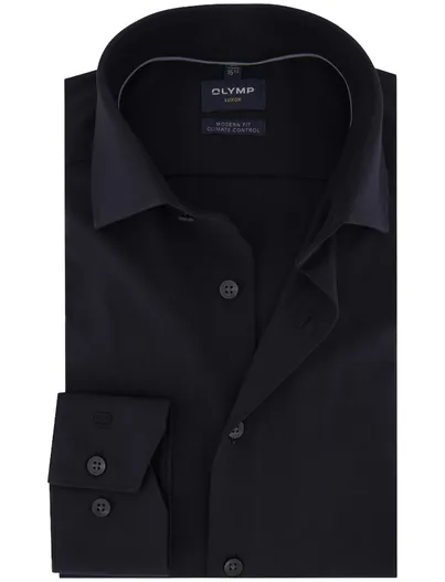 Olymp business overhemd Olymp Luxor Modern Fit zwart