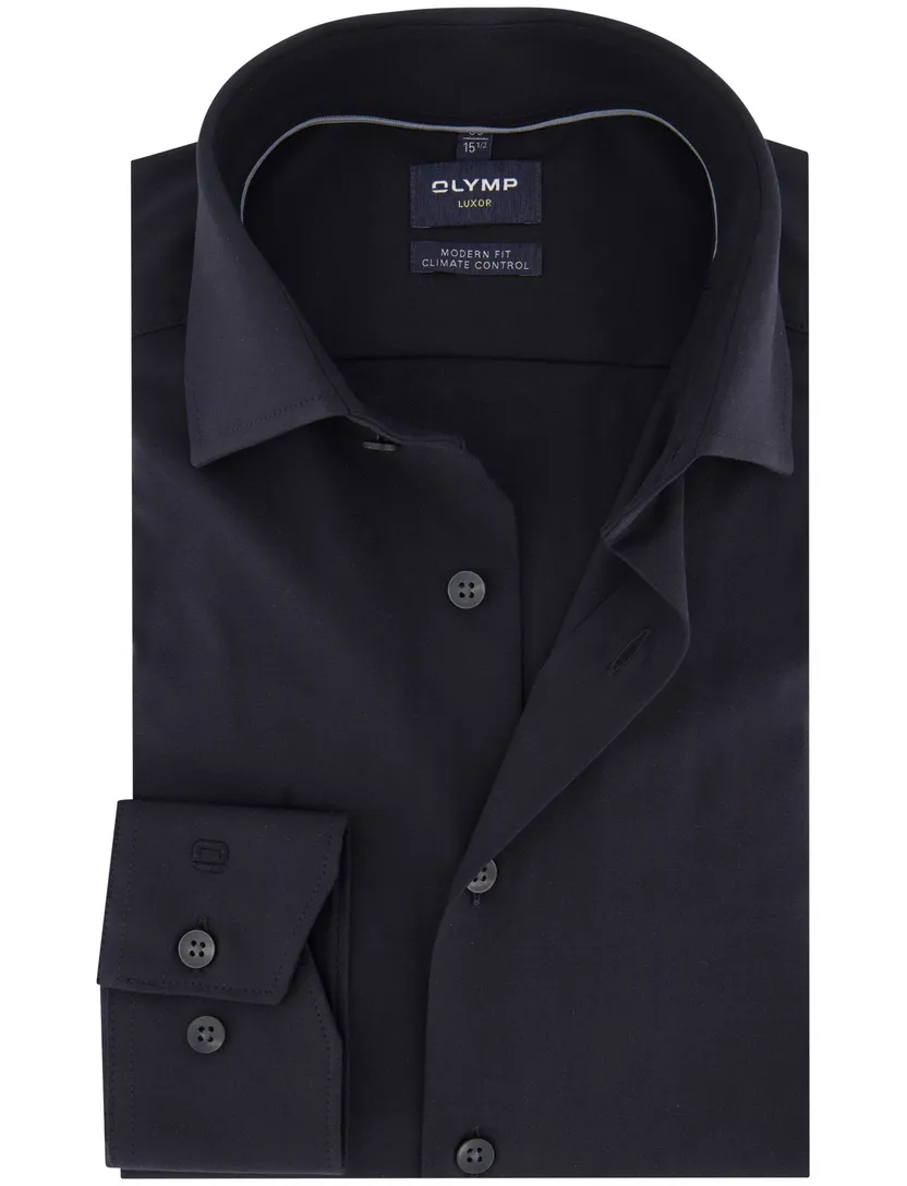 business overhemd Olymp Luxor Modern Fit zwart