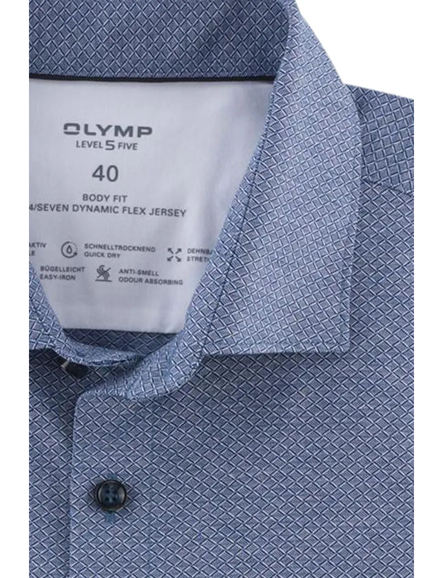 OLYMP Level Five 24/Seven blauw geprint
