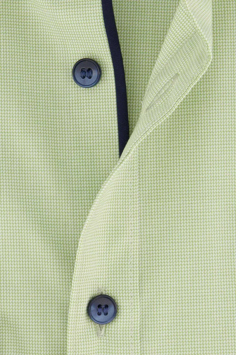 Olymp Level Five overhemd extra slim fit groen effen katoen