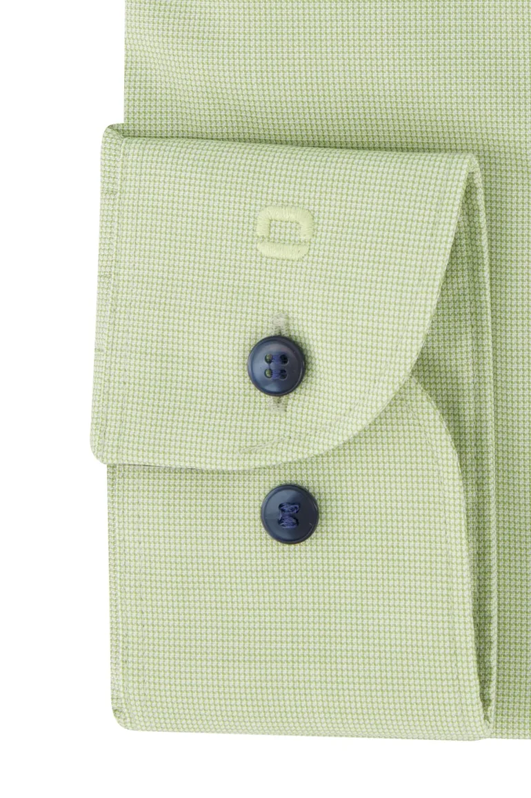 Olymp Level Five overhemd extra slim fit groen effen katoen