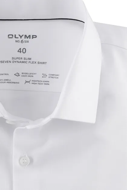 Olymp overhemd extra slim fit wit effen katoen