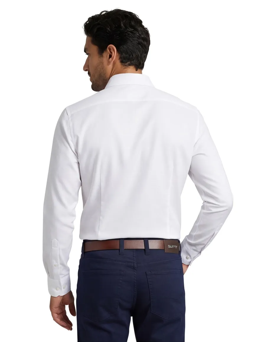 Olymp overhemd extra slim fit wit effen katoen