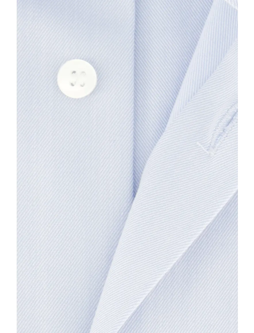 Olymp overhemd slim fit effen lichtblauw katoen