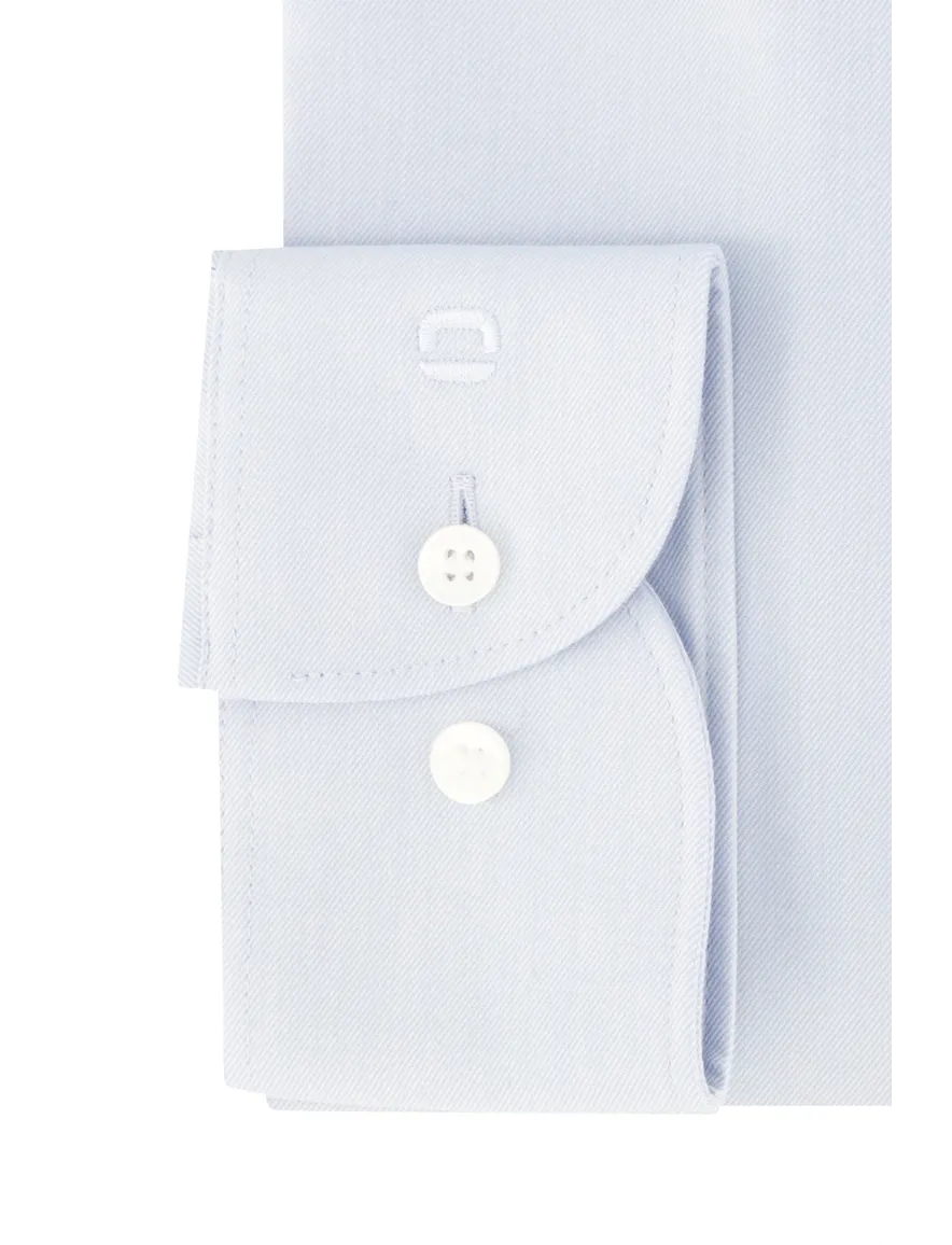 Olymp overhemd slim fit effen lichtblauw katoen