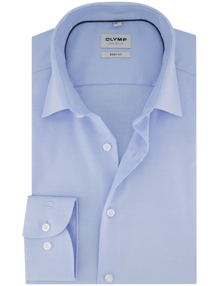 Olymp overhemd body fit blauw