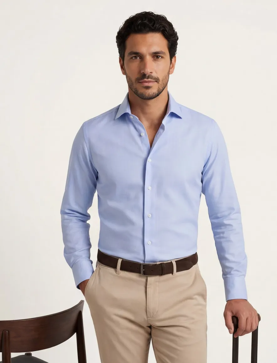 Olymp overhemd body fit blauw