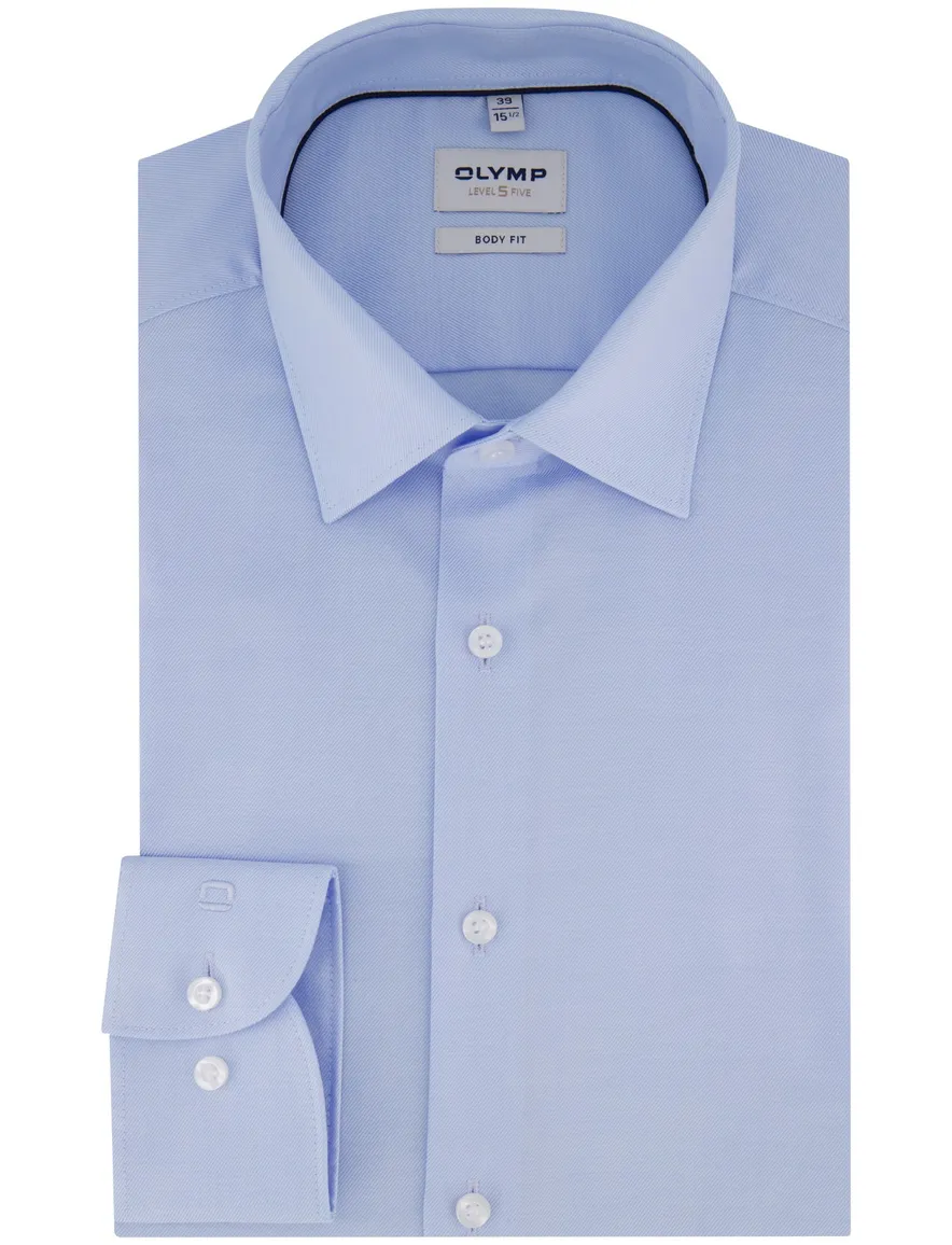 Olymp overhemd body fit blauw