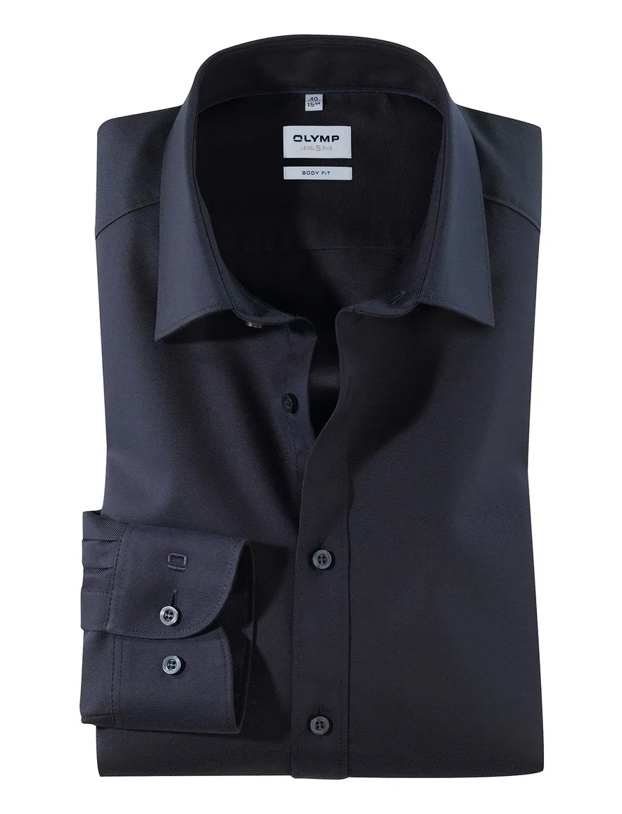 Olymp overhemd donkerblauw Body Fit