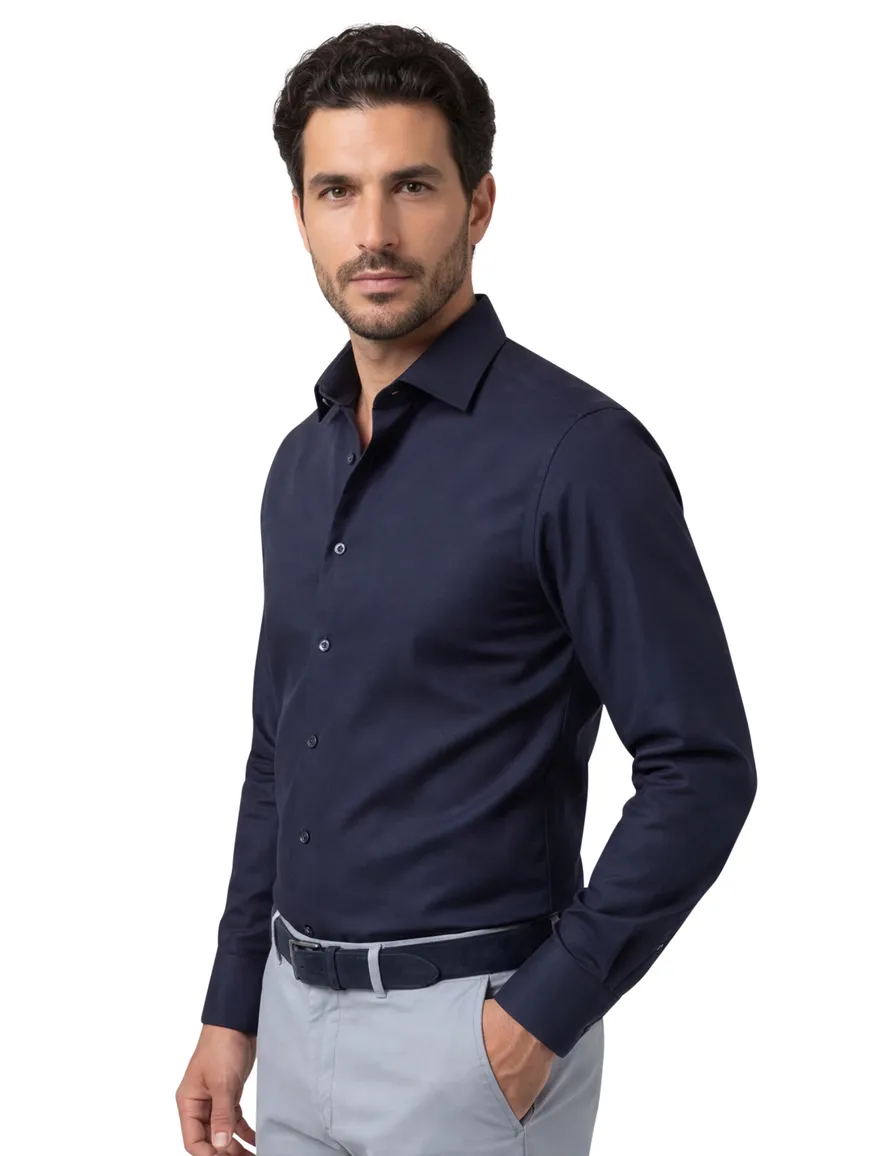Olymp overhemd donkerblauw Body Fit
