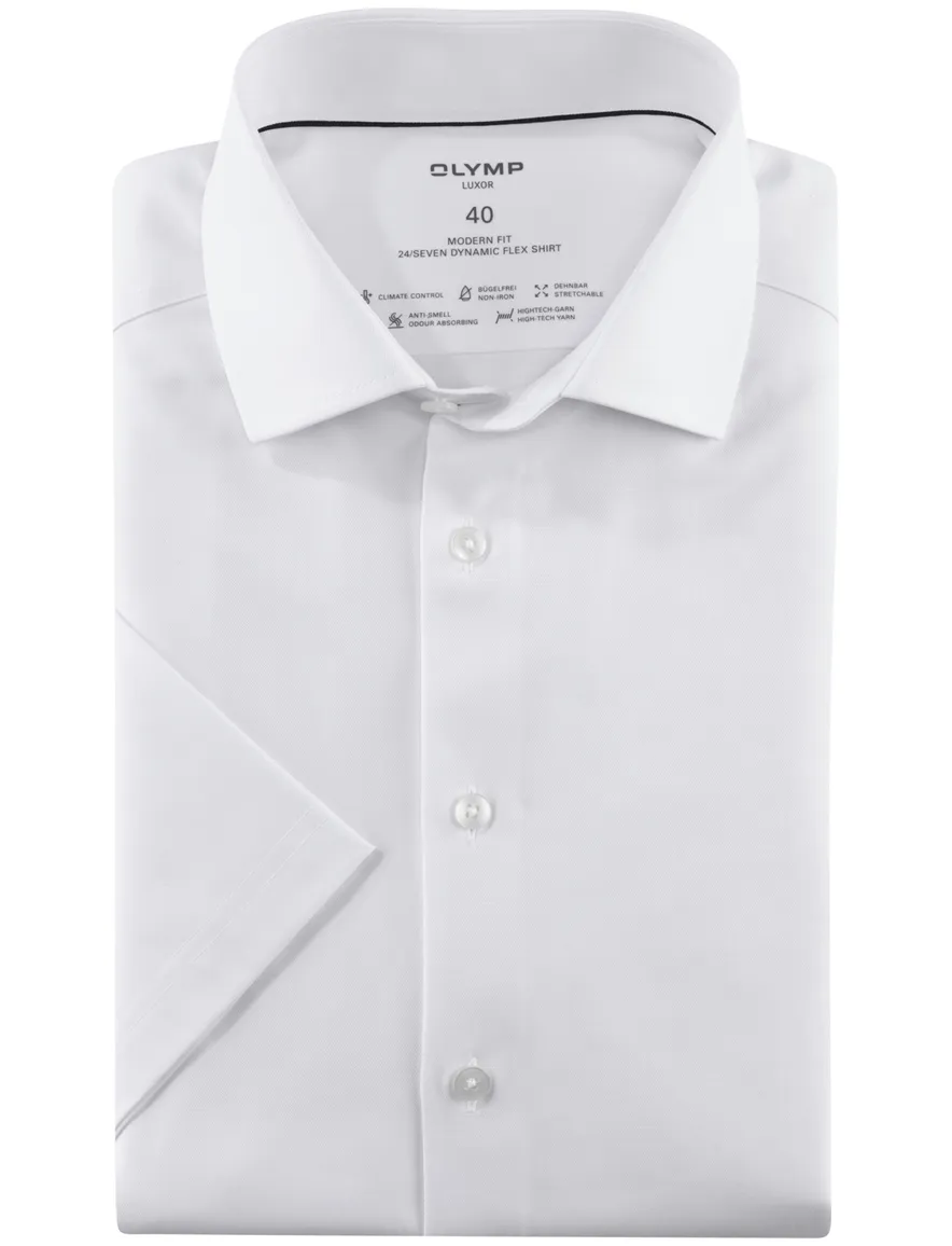 Olymp overhemd wit effen Luxor Modern Fit