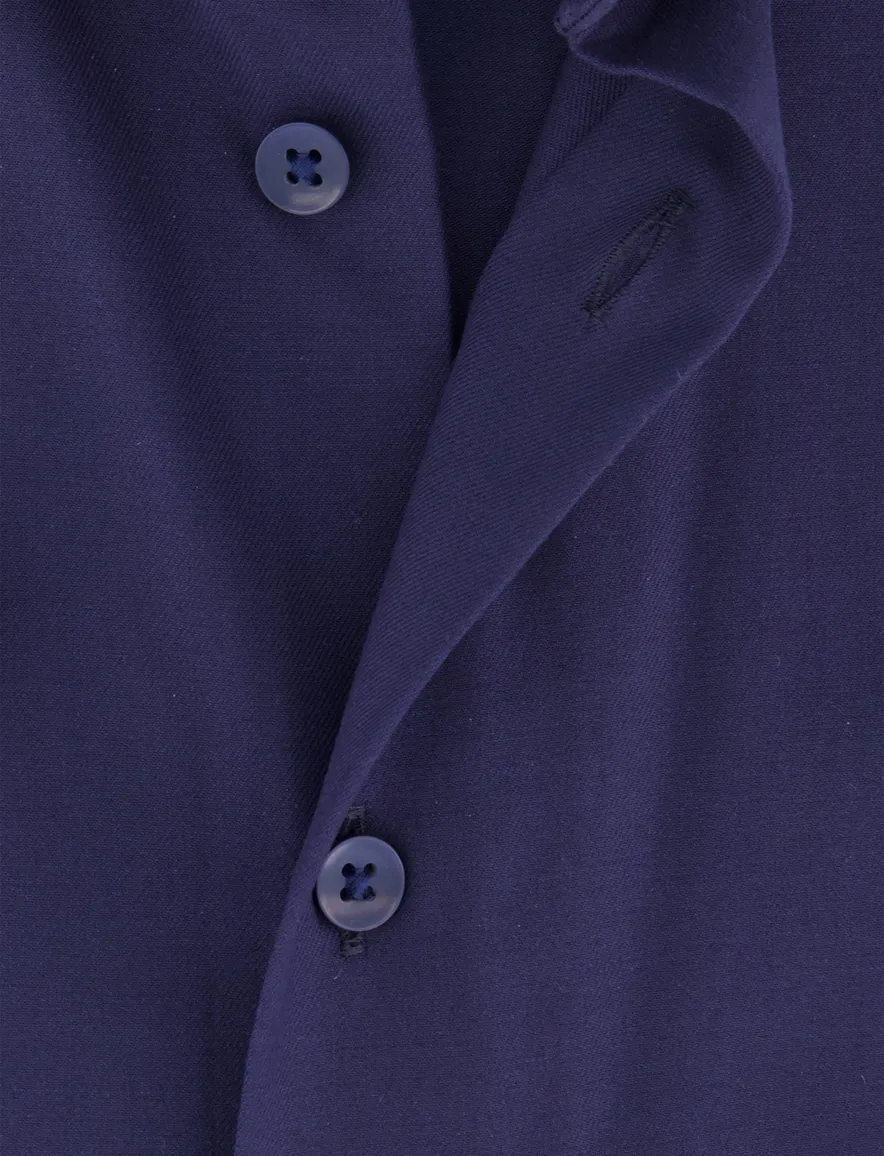 Olymp Luxor Modern Fit overhemd korte mouw donkerblauw