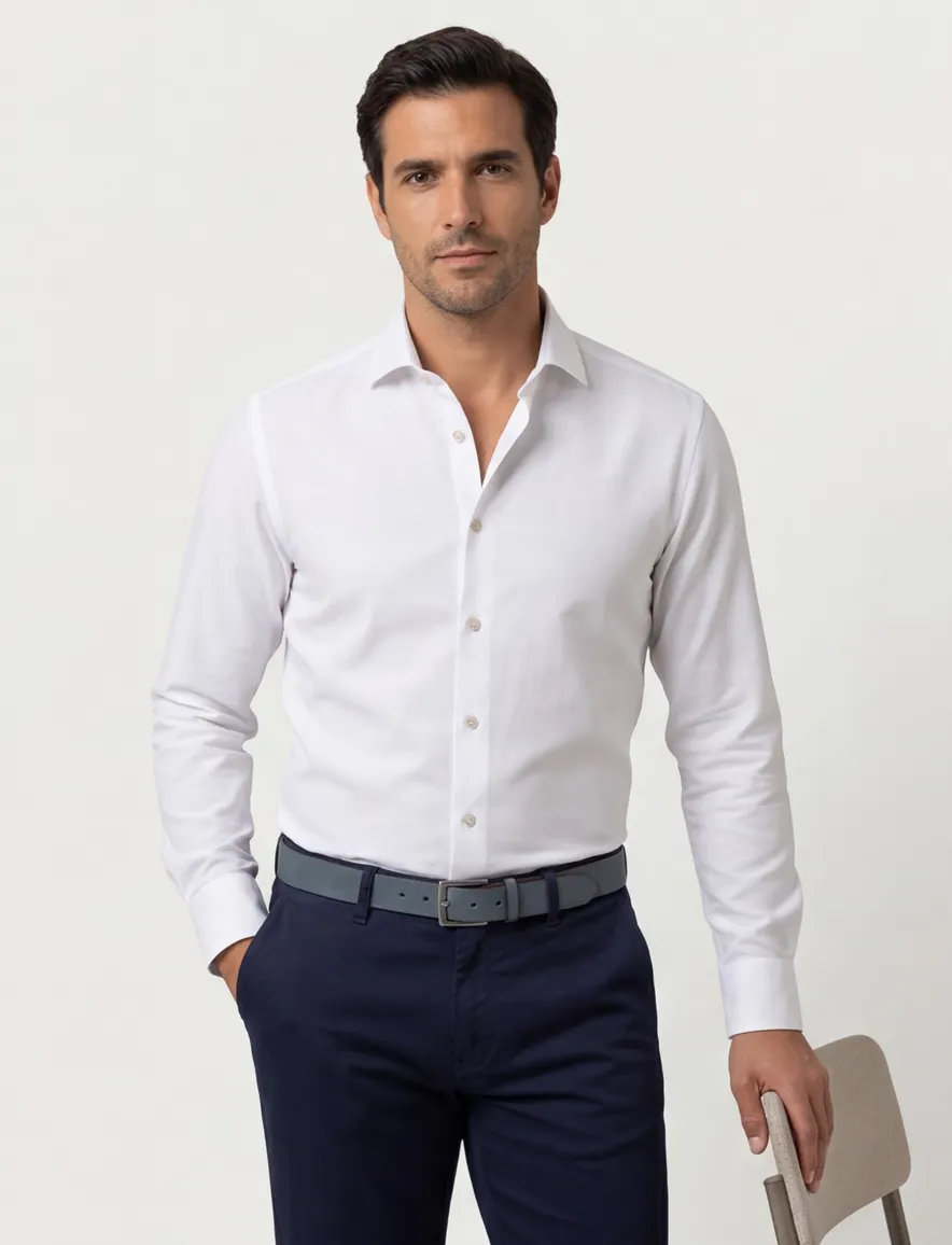 Olymp overhemden creme slim fit