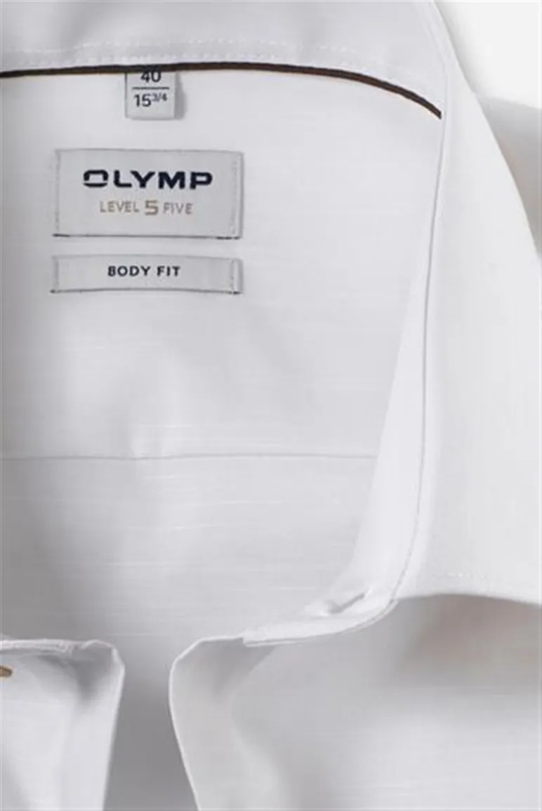 Olymp Level Five body fit business overhemd wit