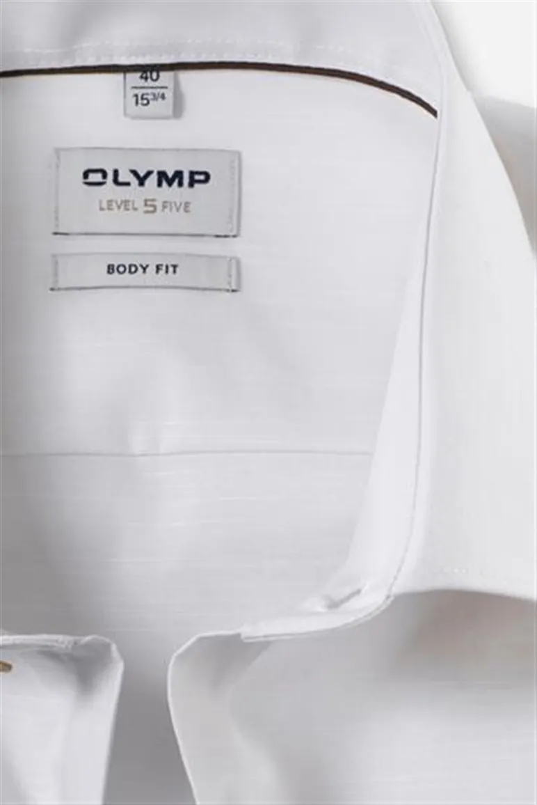 Olymp overhemden creme slim fit
