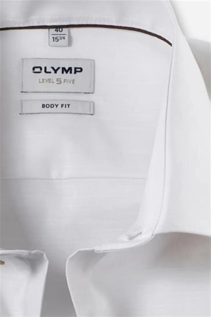 Overhemden Olymp creme slim fit
