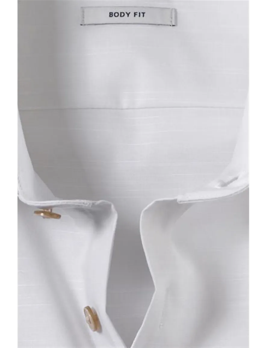 Olymp overhemden creme slim fit