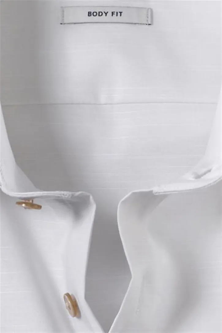 Overhemden Olymp creme slim fit