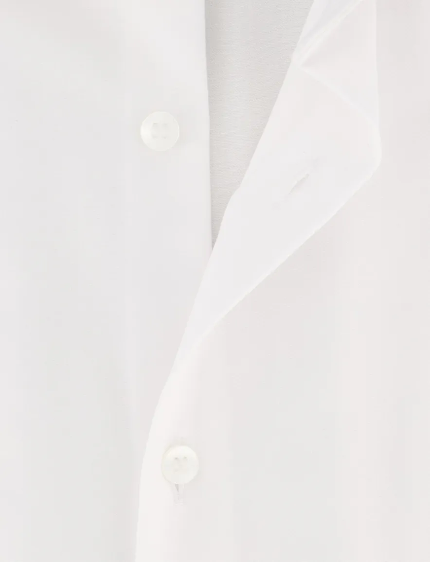 Olymp slim fit overhemd korte mouw wit effen