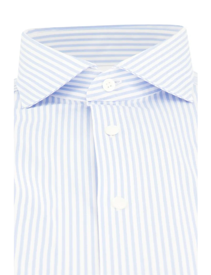 business overhemd Olymp gestreept katoen, stretch slim fit