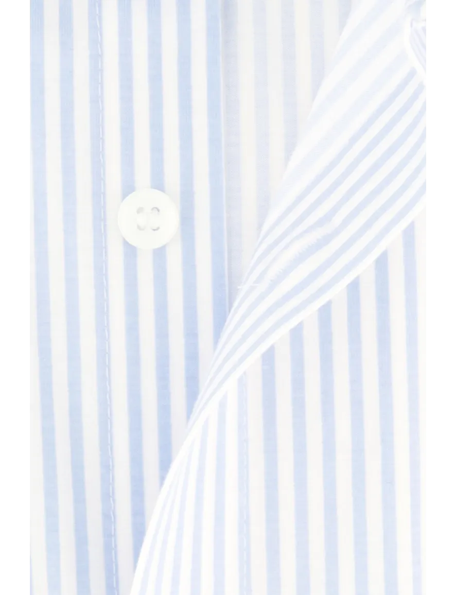 business overhemd Olymp gestreept katoen, stretch slim fit