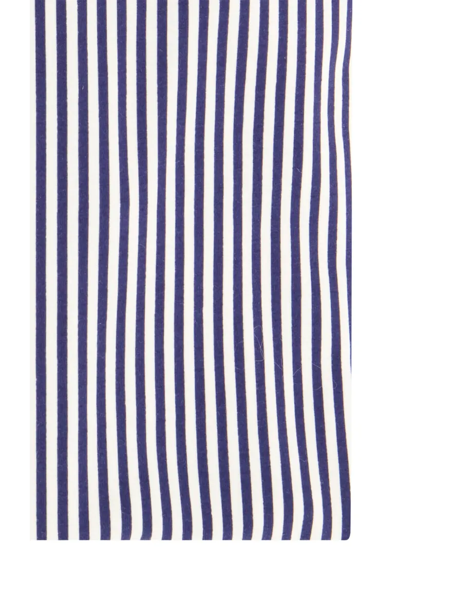 business overhemd Olymp donkerblauw gestreept katoen, stretch slim fit