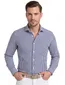 business overhemd Olymp donkerblauw gestreept katoen, stretch slim fit