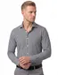Zwart wit gestreept Olymp Level Five 24/Seven overhemd body fit