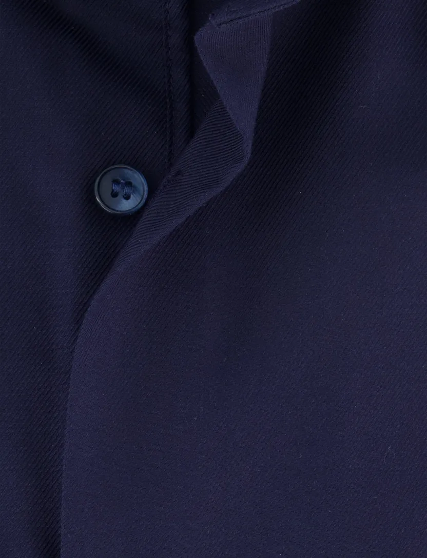 Olymp overhemd donkerblauw effen slim fit