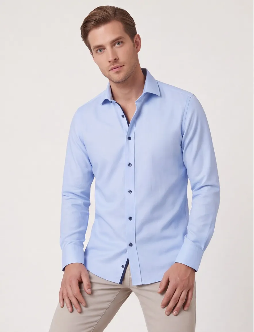 OLYMP Level Five body fit business overhemd blauw ml 7